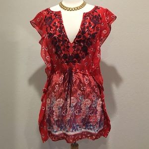 Free people embroidered tunic